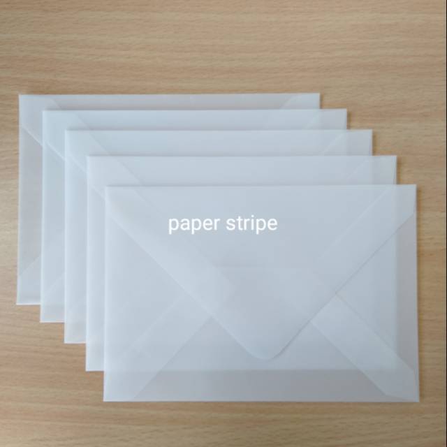 

(1 pc) A7. Amplop vintage transparan amplop kalkir amplop bening mini a7