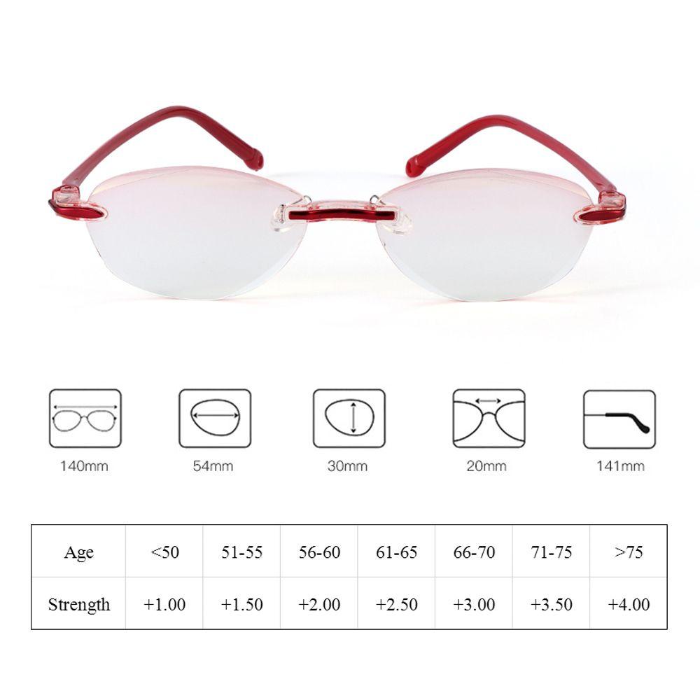 R-flower Unisex Kacamata Baca Perawatan Kesehatan Fashion Anti-Blu-Ray Lensa Bening Anti-Letih Presbyopia Eyeglasses