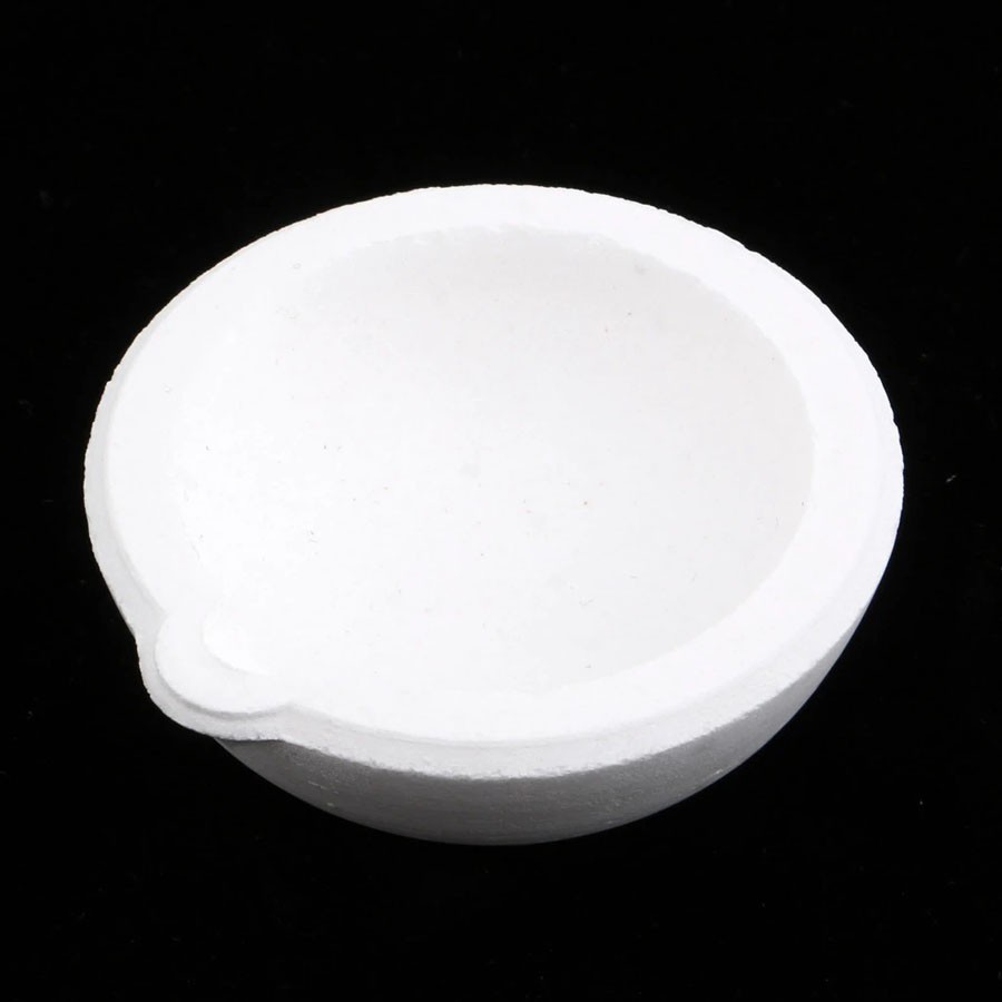 Wadah Mangkok Leleh High Temperature Quartz Silica Melting Dish Bowl