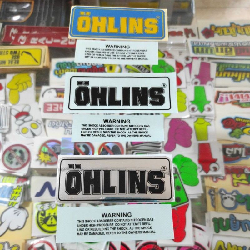 Stiker Ohlins Shockbreaker Ohlins Sticker