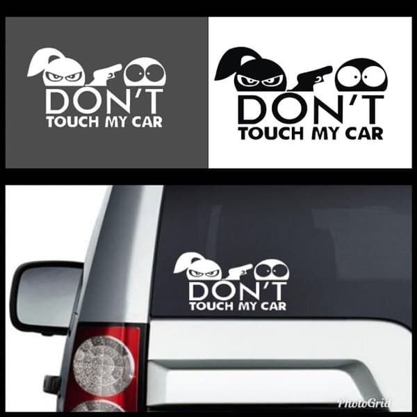 Stiker DONT TOUCH MY CAR cutting ADN.in