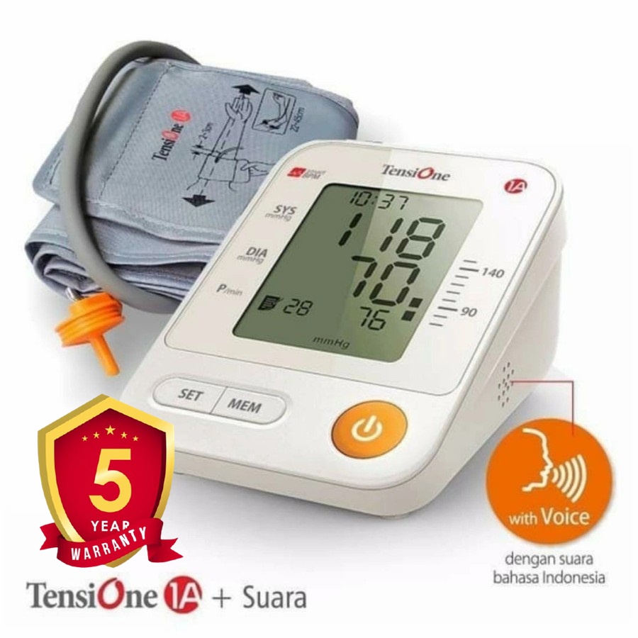 ORIGINAL tensimeter digital onemed dengan suara alat pengukur tekanan darah tensi darah Tensi One Vo