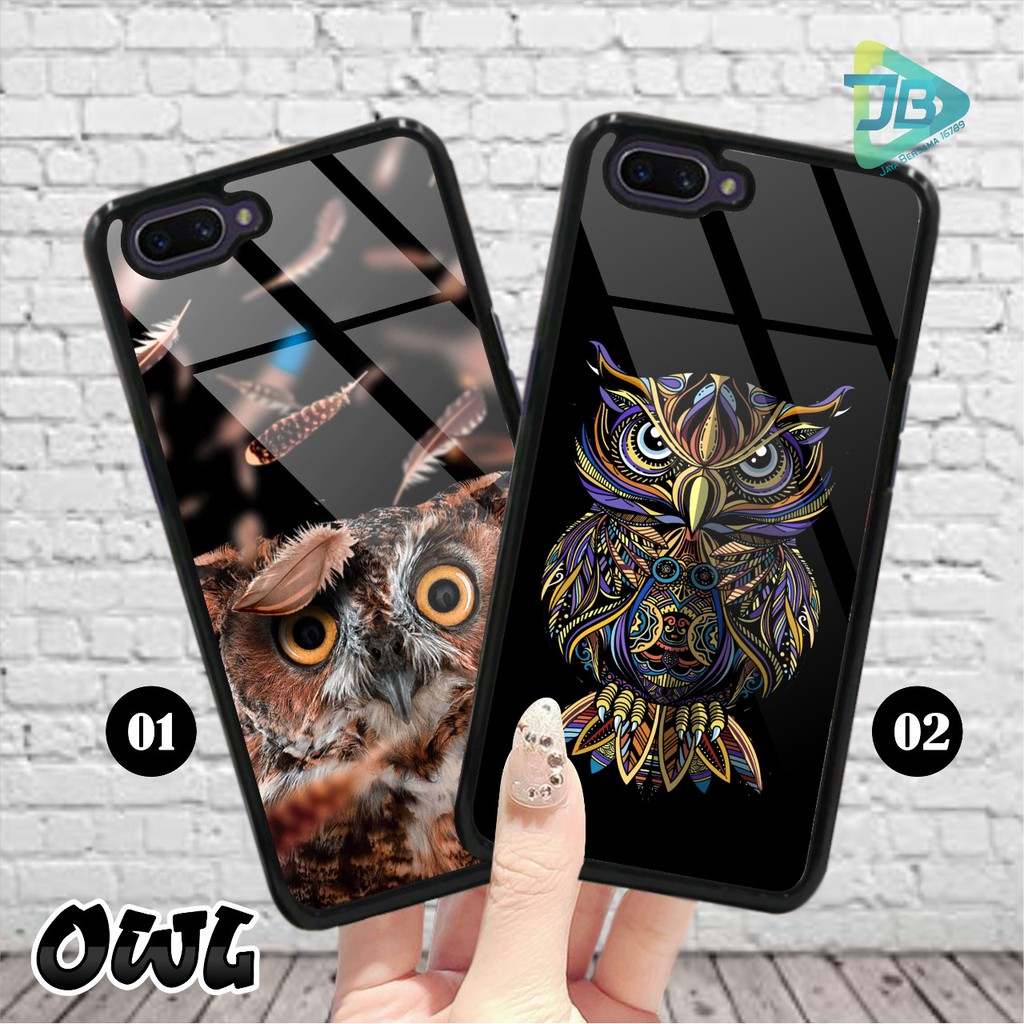 HARDCASE 2D GLOSSY OWL OPPO VIVO XIAOMI SAMSUNG REALME IPHONE ALL TYPE JB4663