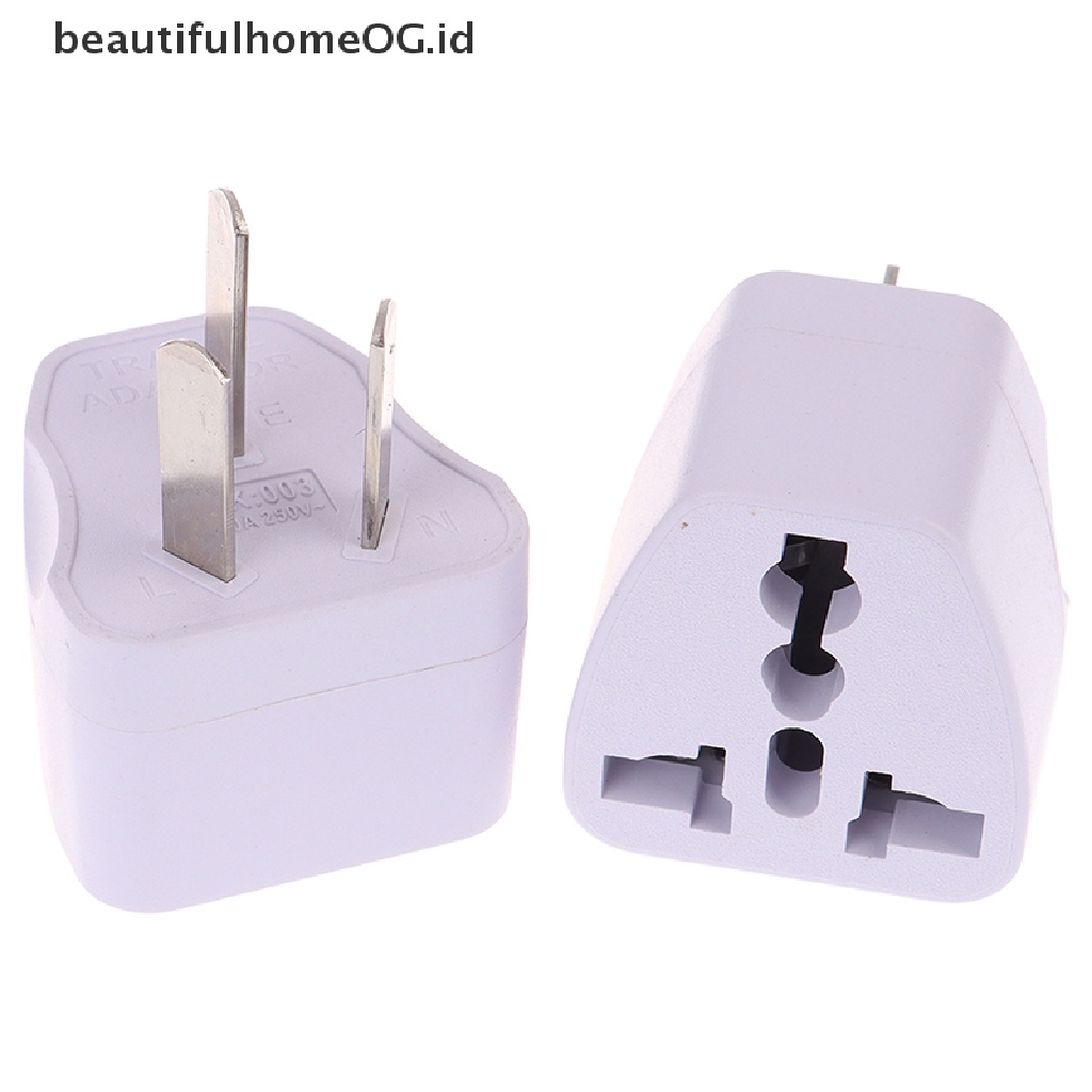 Adapter Power Plug USA EURO Asia to Autralian 3 Pin Universal Untuk Travel