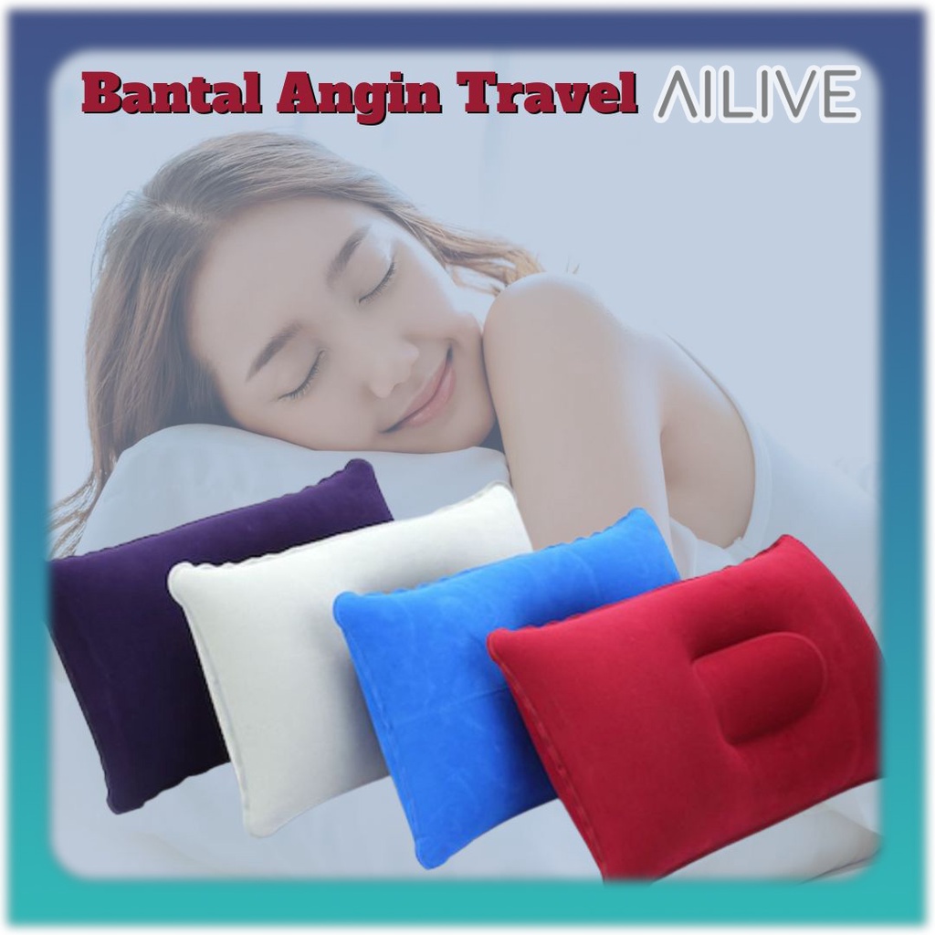 Bantal Tiup Travel Inflatable Travel Pillow Camping Outdoor Bantal Portable