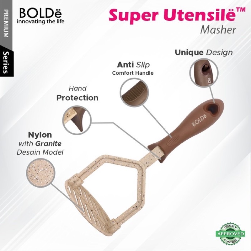 BOLDe Super Utensil Masher Potato - Penghancur Kentang - Pelumat