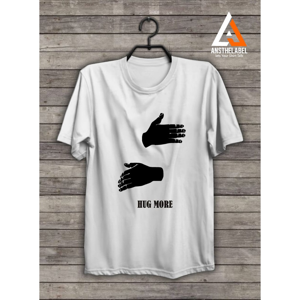 

saudagar_Kaos Sablon Polyfex Desain Hug More