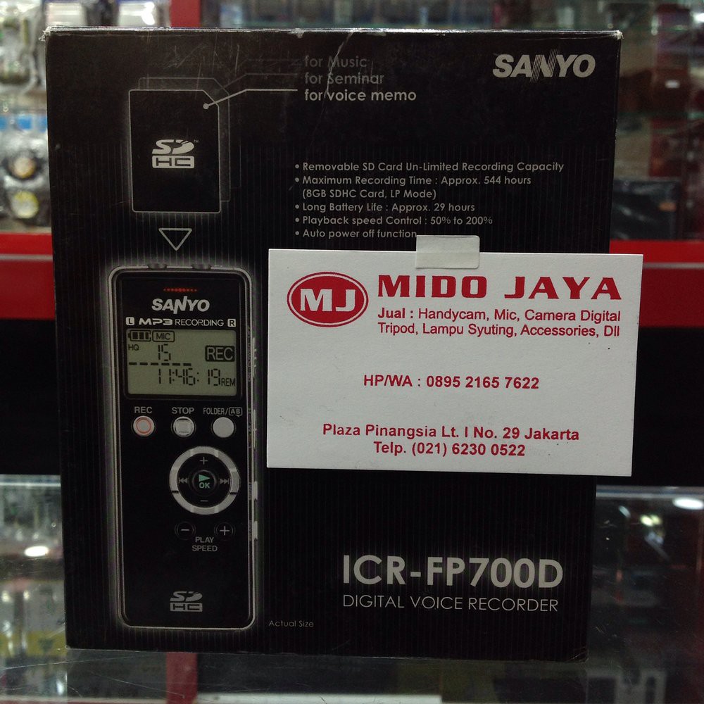 Voice Recorder Sanyo ICR-FP700D  lop9183