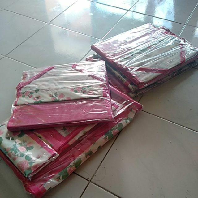 Paket Rak Gantung 3in1 Organizer Motif Bunga Full Resleting Alas Triplek