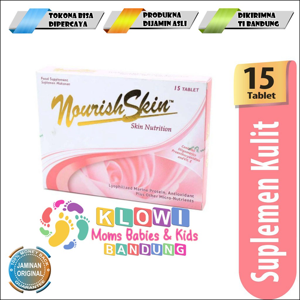 Nourish Skin - 15 Tablet Suplemen Perawatan Kulit | Shopee  