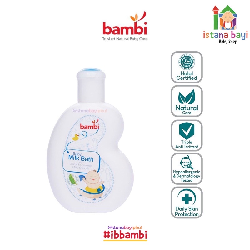 Bambi Milk Bath 100ml - Sabun mandi bayi