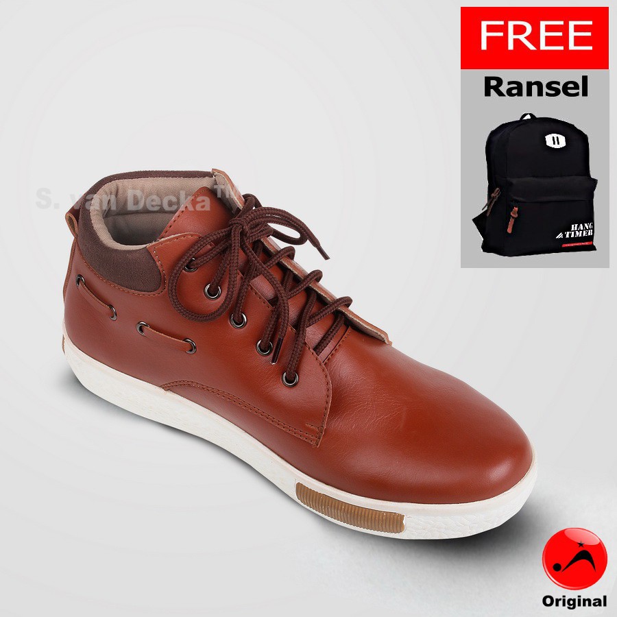 Sepatu Pria S. van Decka R-XMTZ-03T+ Bonus Ransel