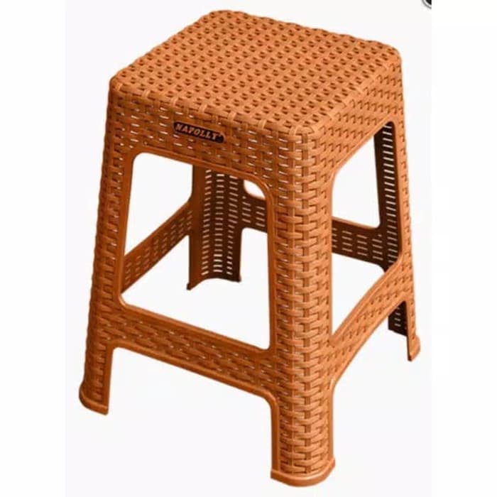 Kursi Baso Plastik NAPOLLY Motif Rotan