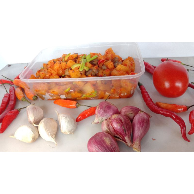 

kentang balado atiampela petai