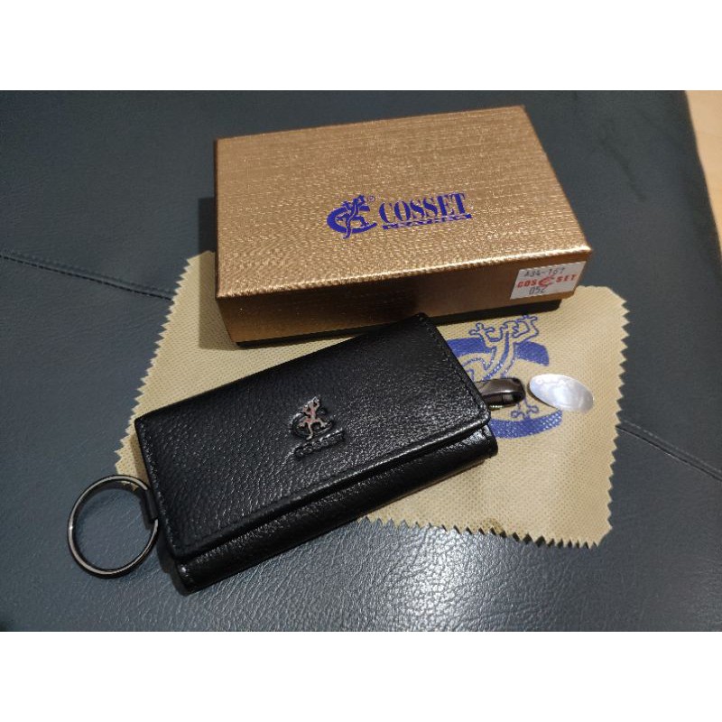 Gantungan kunci kulit asli Cosset key chain mobil