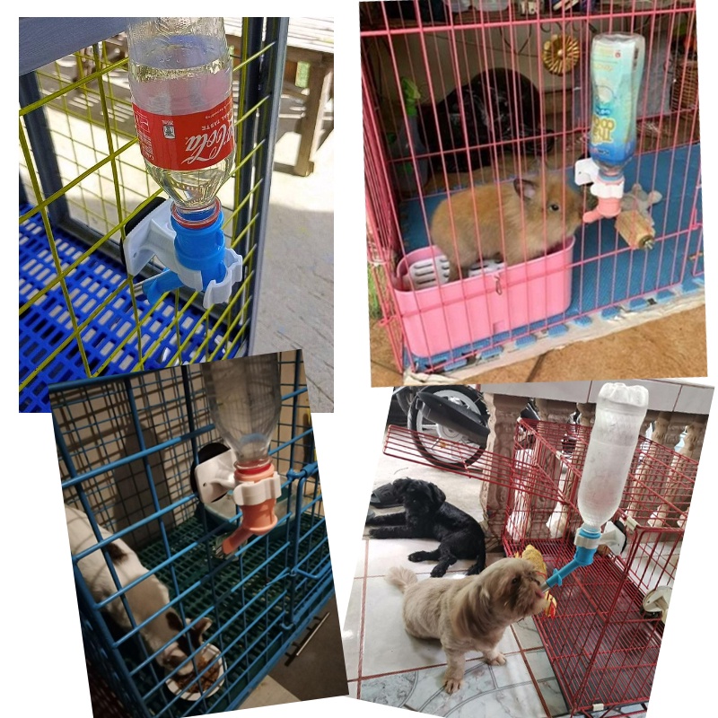 Kepala Botol Minum Kucing Anjing / Jepit Minum Kandang / Stand Bottle Tempat Minum Gantung Kandang / Pet Drinking tanpa botol / Pet nozzel /  Kandang Kucing Anjing Kelinci