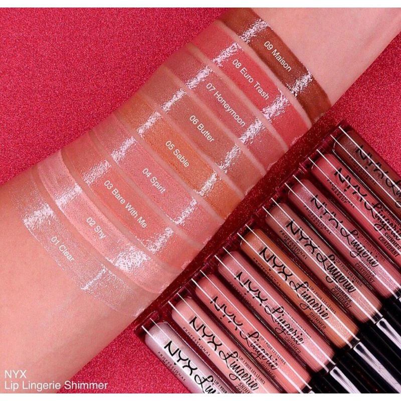 NYX LIP LINGERIE SHIMMER BARE WITH ME LLS03