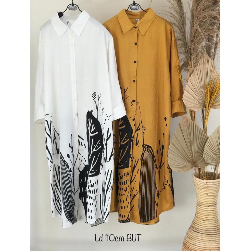 LONG TUNIK KATUN IMPORT BUT