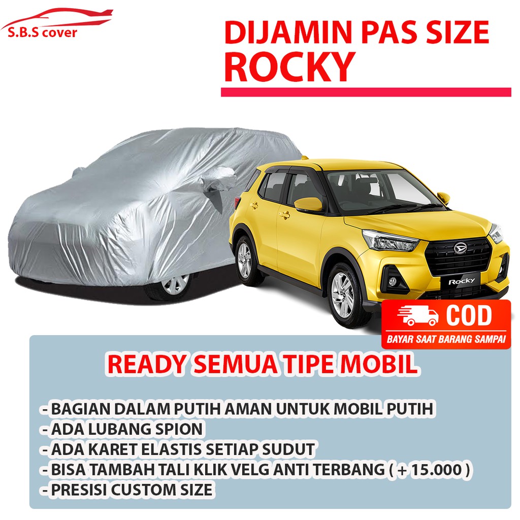 Cover Mobil Raize Sarung Mobil Raize/raize turbo/raize 2021/rocky/rocky 2021/sonet/kia sonet/brio/brio satya/brio rs/brio lama/new brio/agya/ayla/picanto/mobilio/avanza/avanza lama/new avanza/avanza veloz/xenia/xenia lama/new xenia/hrv