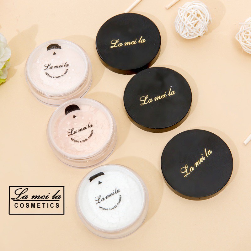 Lameila Bedak Tabur Make Up Powder Pengontrol Minyak / Lameila Geometry Loose Powder