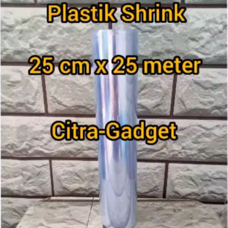 Plastik Shrink 25cm x 25meter