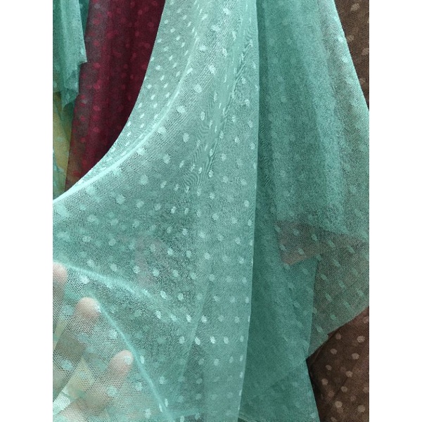 kain tulle dot MURAH/Harga per 1/2(0.5)mtr