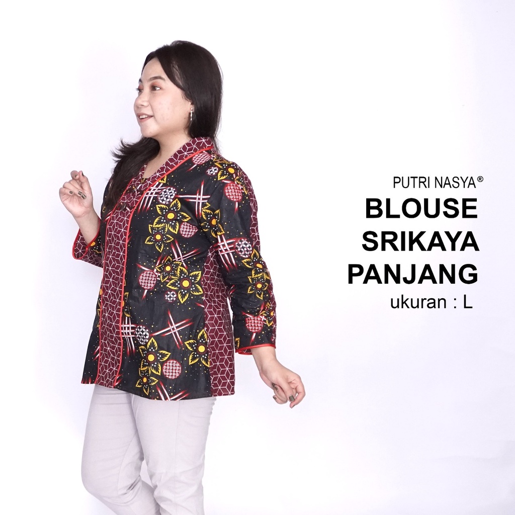 Blouse Big Size Batik Wanita Atasan Batik Lengkap S-M-L-XL-2L-3L-4L-5L-6L-7L Model Blus Jumbo Seragam Batik / Atasan Batik Bigsize Wanita / Pakaian Batik Kekinian Jumbo Kerja Kantor / Blus Batik Formal Wanita Model Terbaru Bahan Katun