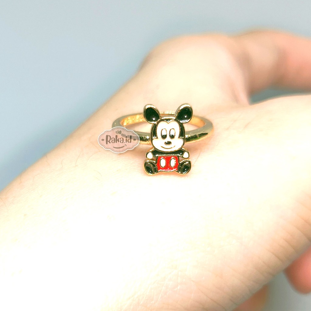 Cincin Anak Mickey Mouse Baby Perhiasan Cantik Anak Lapis Emas 18k 700