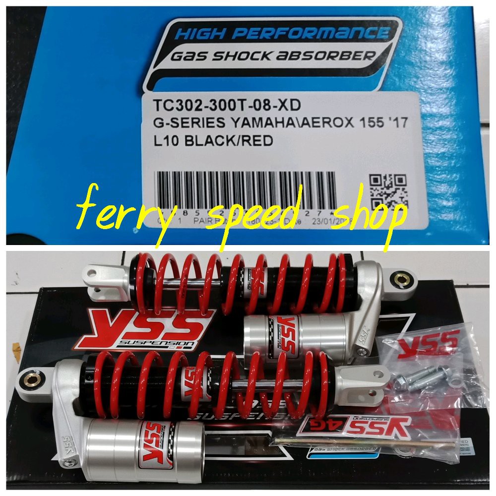 Promo Puasa shock tabung yss aerox 155 g series 300mm shock breaker tabung yss Diskon