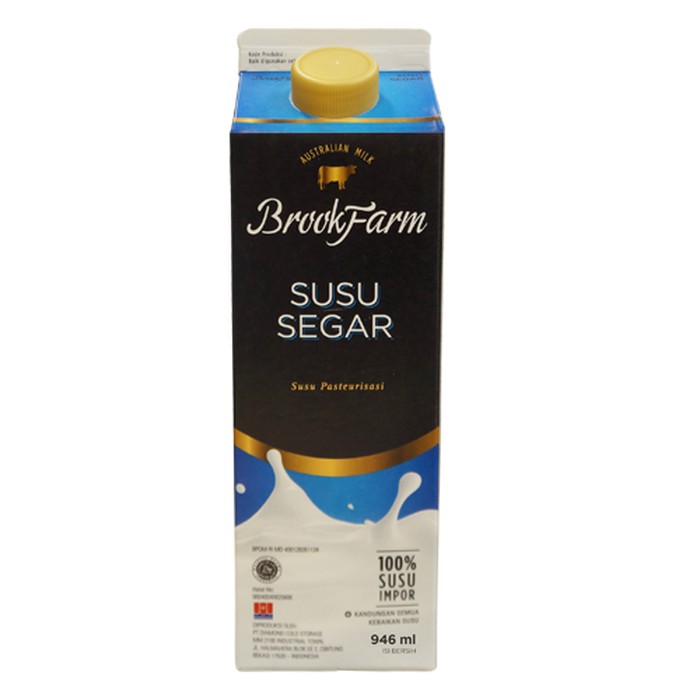 

SUSU BROOKFARM FRESH MILK PLAIN 946ml