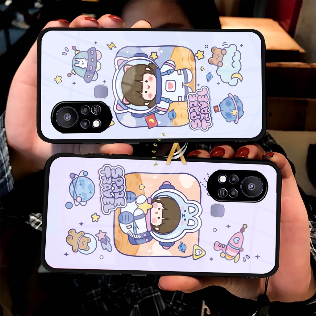 Softcase Glass Infinix Hot 11S - GK57 - Case HP Infinix Hot 11S - Case Infinix - Kesing HP Infinix H