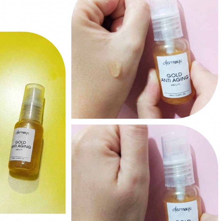 [ORI] Dermayu Serum Kecantikan Wajah Gold Anti Aging Ampuh Mengatasi Penuaan Dini Original BPOM 18ml