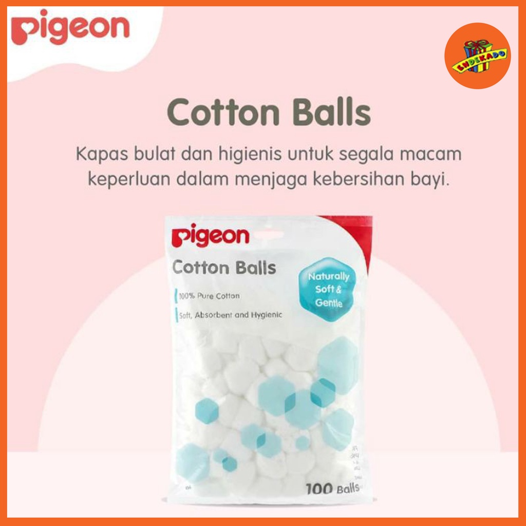 MAKASSAR! PIGEON COTTON BALLS 100 BALLS - Kapas Bulat