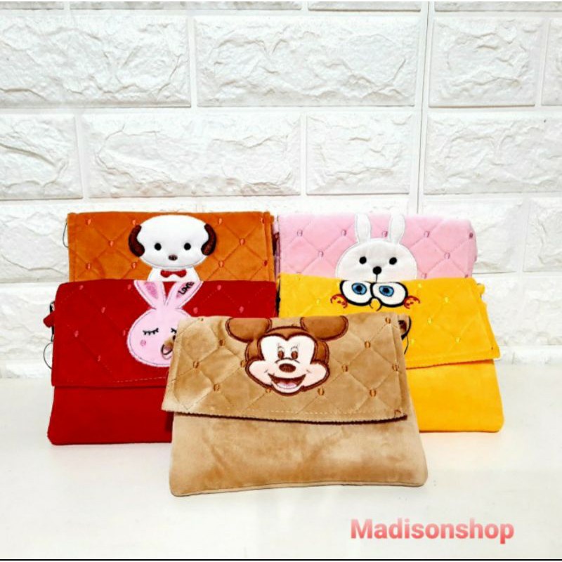 Tas Selempang Boneka Bordir Anak