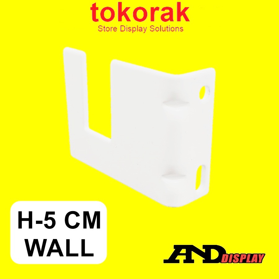 BRACKET H 5 CM WALL BRAKET RAM TEMBOK PIPA KOTAK SULING BAJU H5 5CM