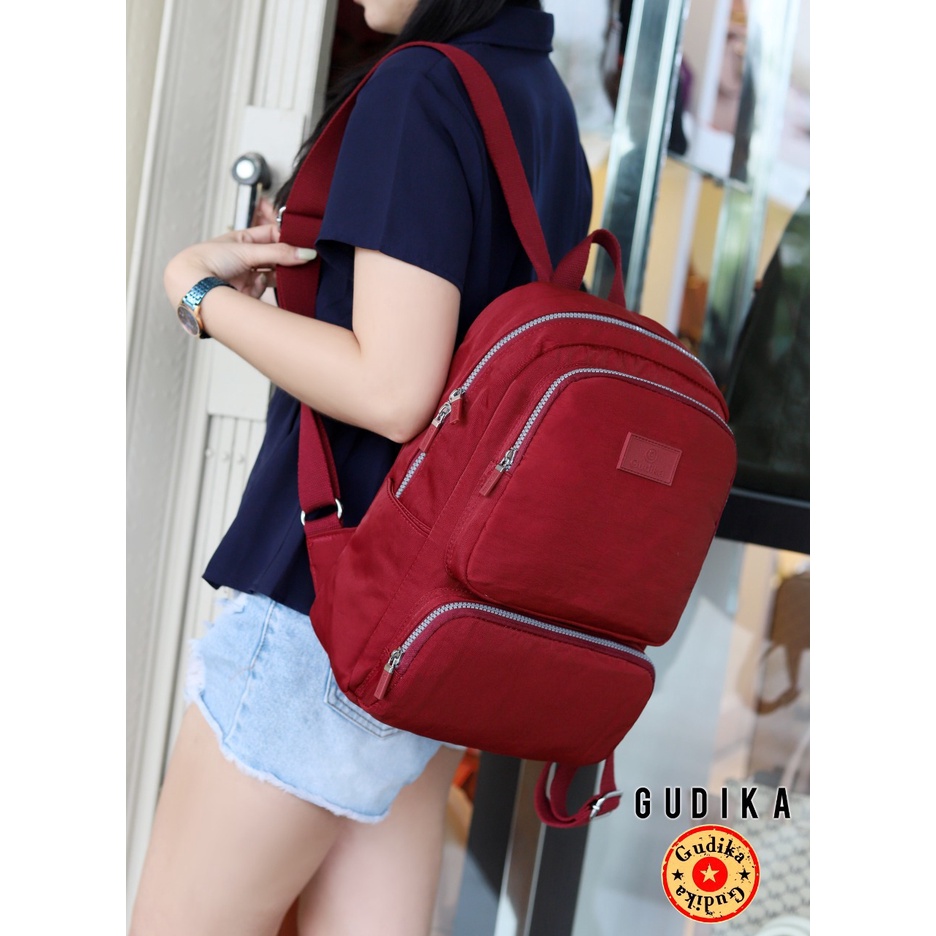 GUDIKA 5061 | Backpack Waterproof Wanita Tas Ransel Laptop Anti Air Import Original | Ransel Cewek | Ransel Perempuan | Tas Wanita