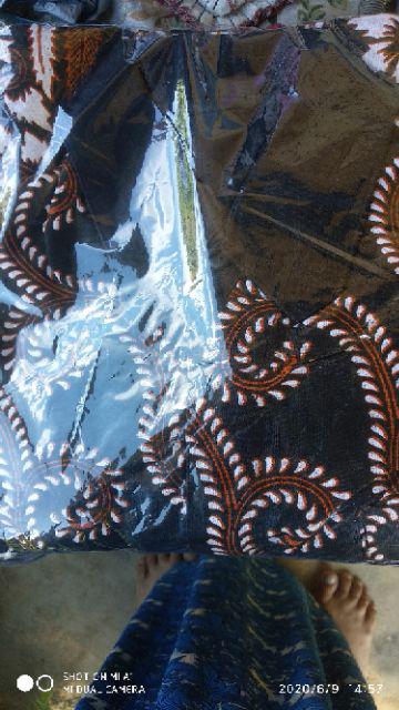 Zola_batik Batik Couple Gamis Brokat 2731 - Lemah Teles - Kusuma Pendek