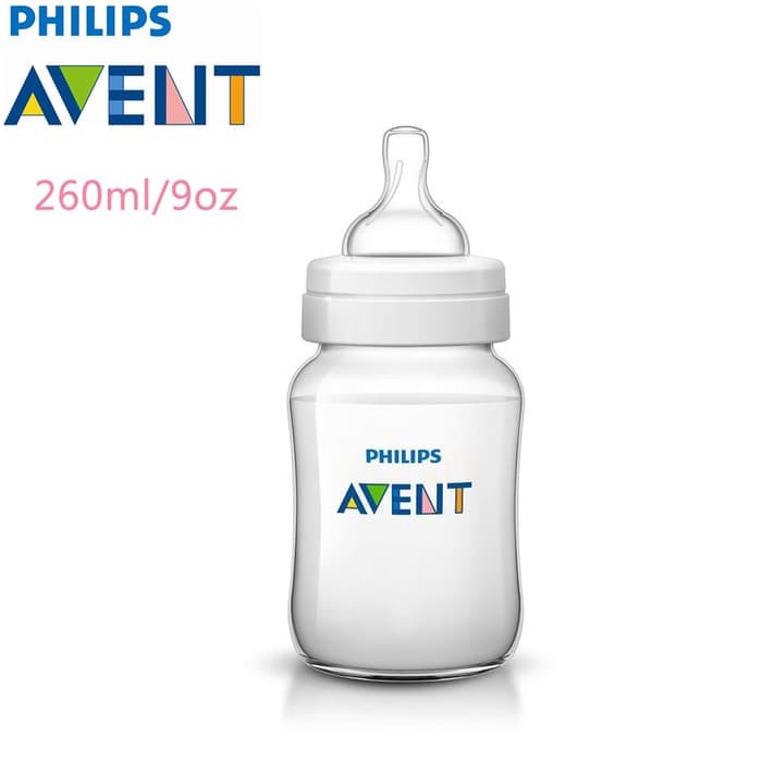 Avent Botol Susu Classic Plus 260ml isi 1pc - Botol Susu Avent