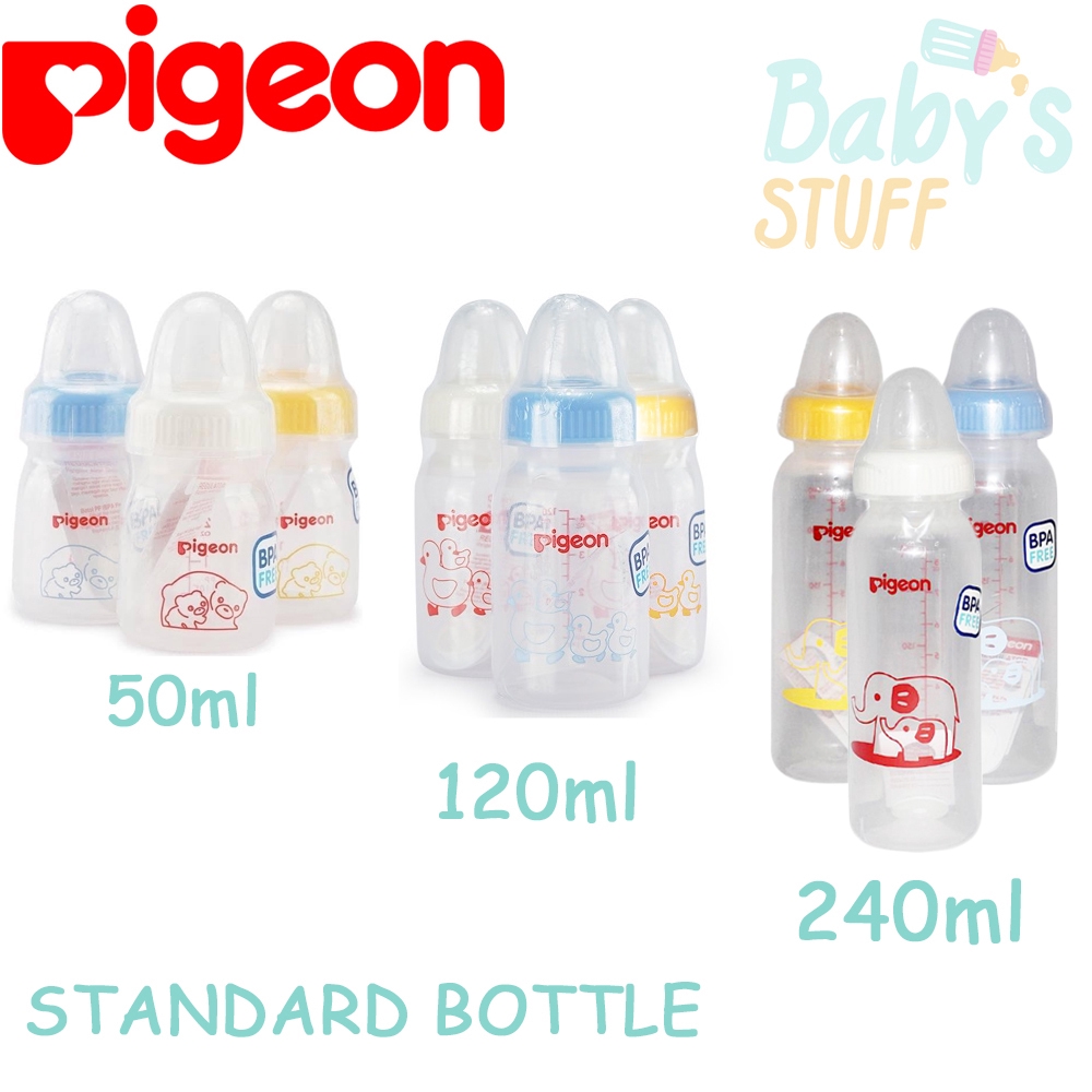 Pigeon Bottle Standard / Botol Susu Bayi 50ml / 120ml