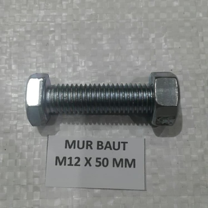 Mur baut 12 x 50 / Bmp m12 x 50 galvanish / Bmp m12 x 50 murah