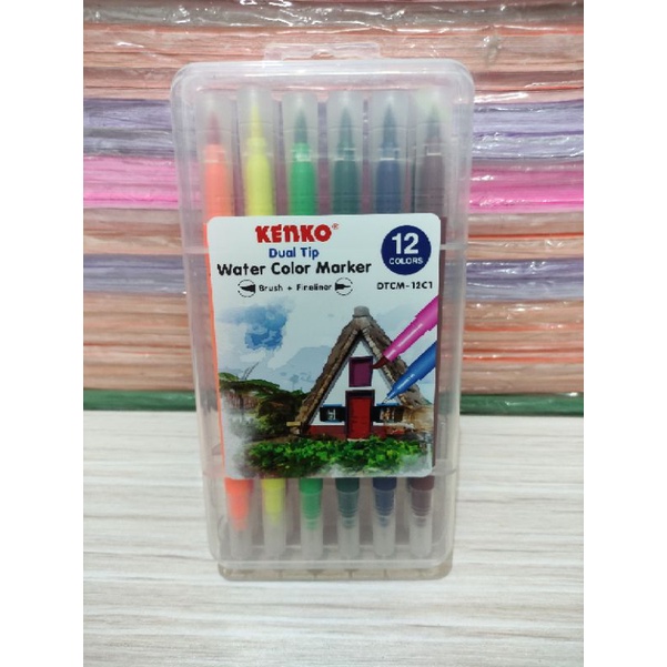 

Dual tip kenko water color marker DTCM-12c1