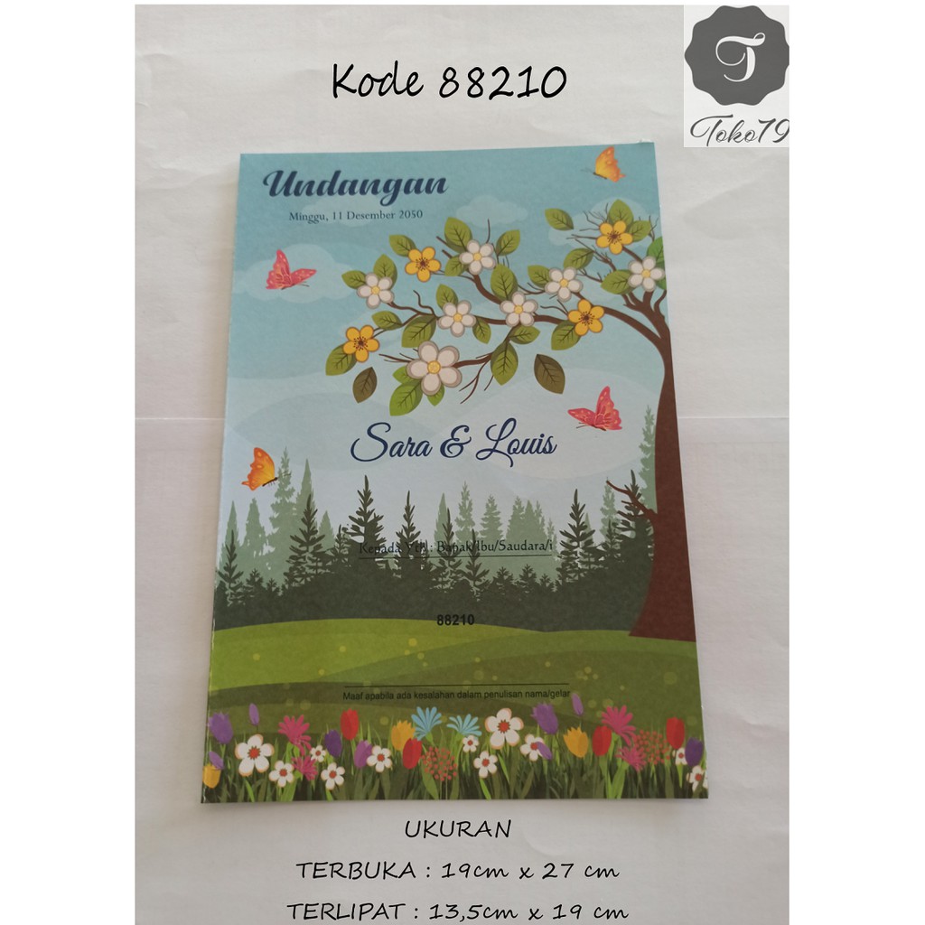 UNDANGAN BLANKO KOSONG ERBA 88210