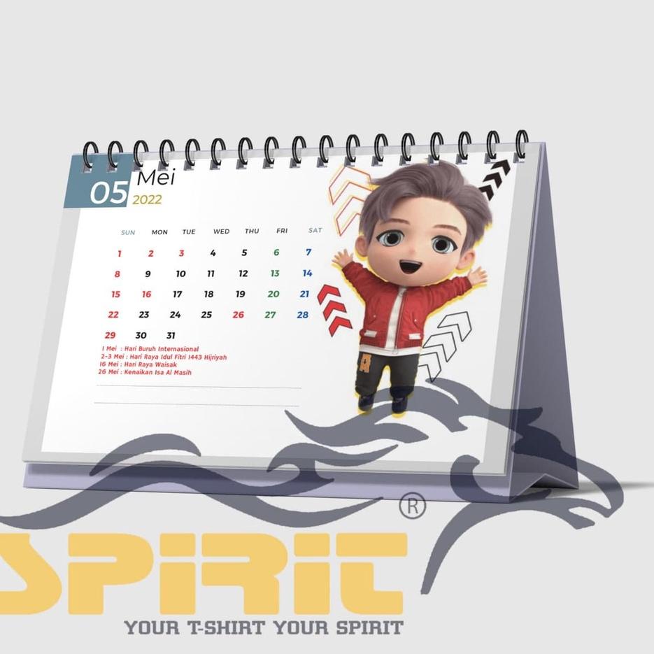 

Flash Sale - kalender meja duduk 2022 BTS KPOP aesthetic lucu murah <