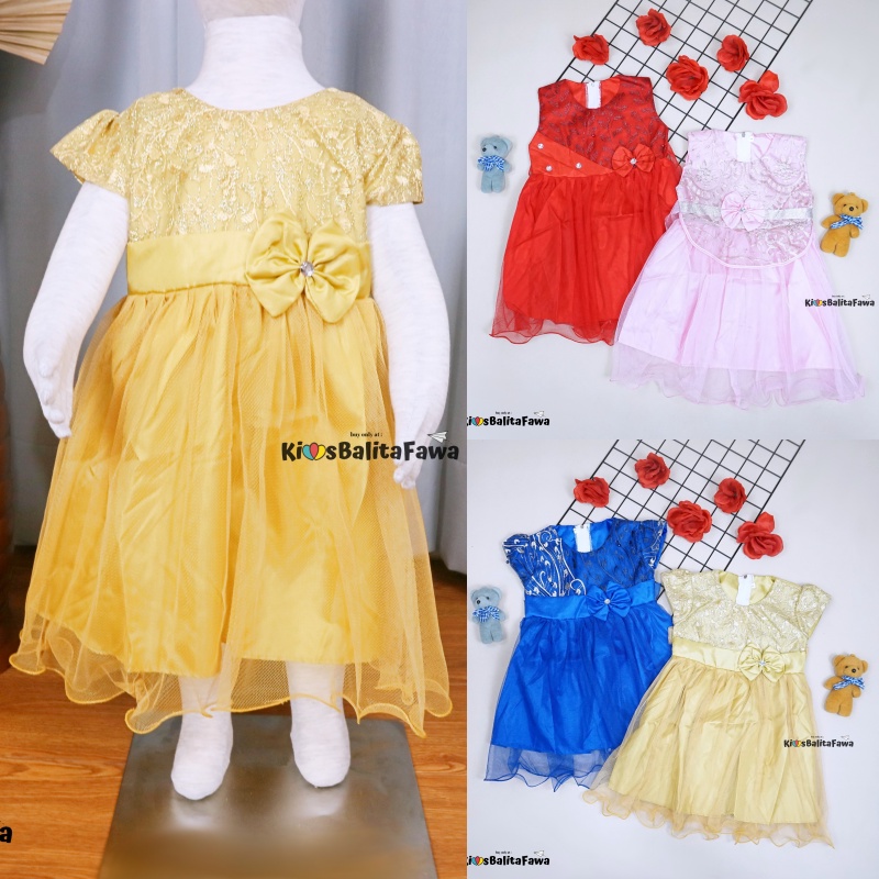 Gaun Baby Bella Uk. Bayi - 3 Tahun / Dress Bayi Baju Perempuan Gaun Pesta Anak Cewek Import Cewe Babycinnamon