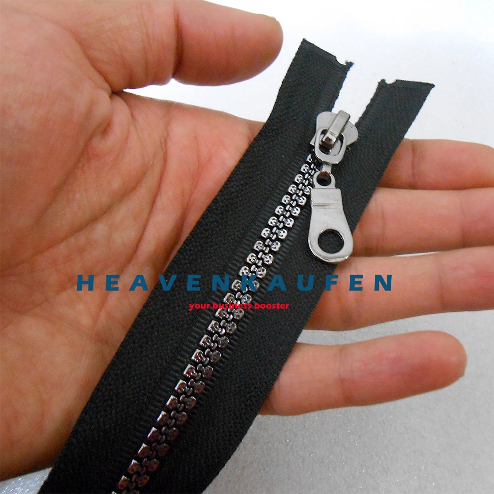 Resleting Zipper 80 cm Vislon Variasi Warna Hitam - Black Nikel Kode A