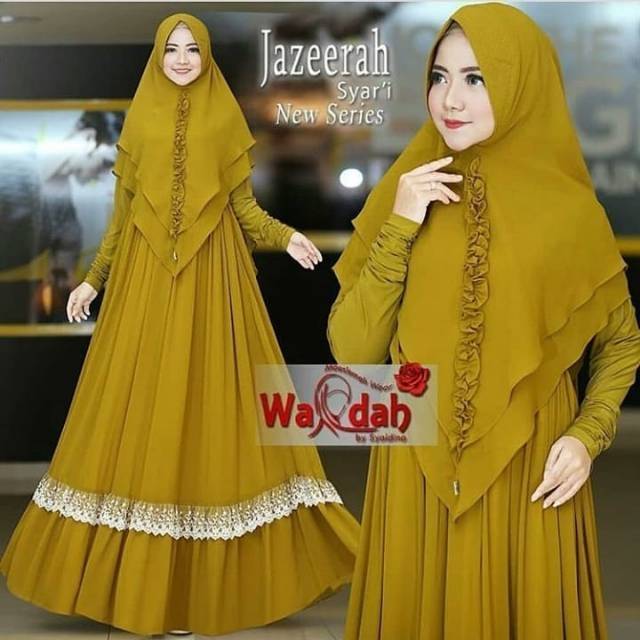 Gamis Syari Wanita JazeeraAd Baju  Muslim  Khimar Shopee  