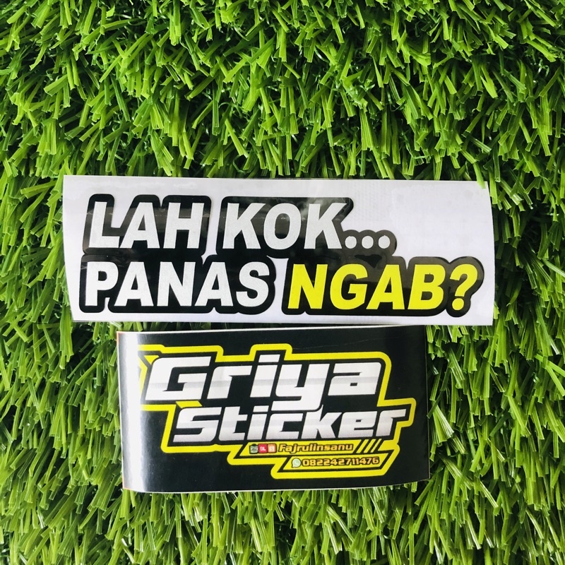 Sticker cutting - stiker LAH KOK PANAS NGAB? STIKER NGAB VIRAL