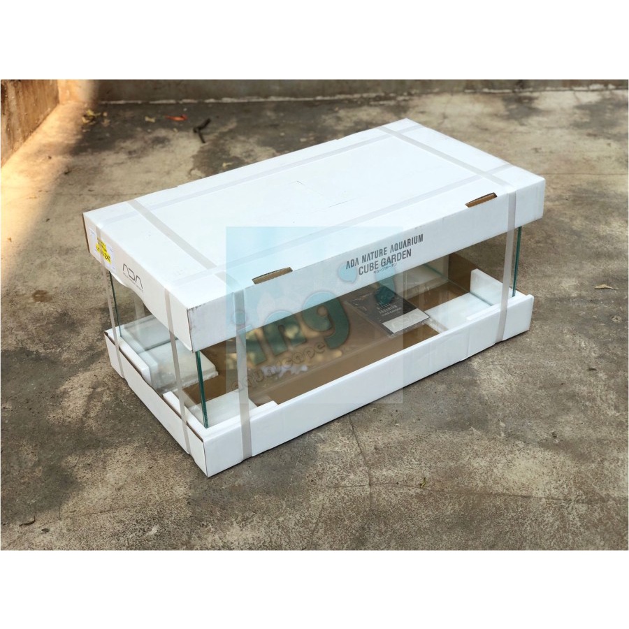 ADA Aquarium Cube Garden Slim 60 60x30x25cm (Tank Kaca Ultra Clear Premium Low Iron Kualitas Tinggi)