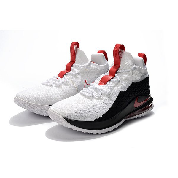 Lebron James 15 Low White Black Red Sepatu Basket