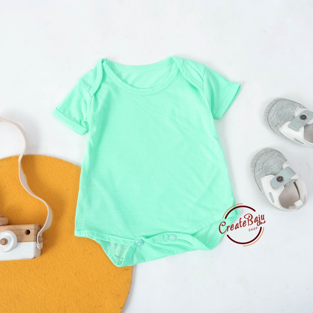 BAJU BAYI JUMPER BAYI 3-12 BULAN JUMPSUIT BAYI WARNA POLOS FASHION TERMURAH